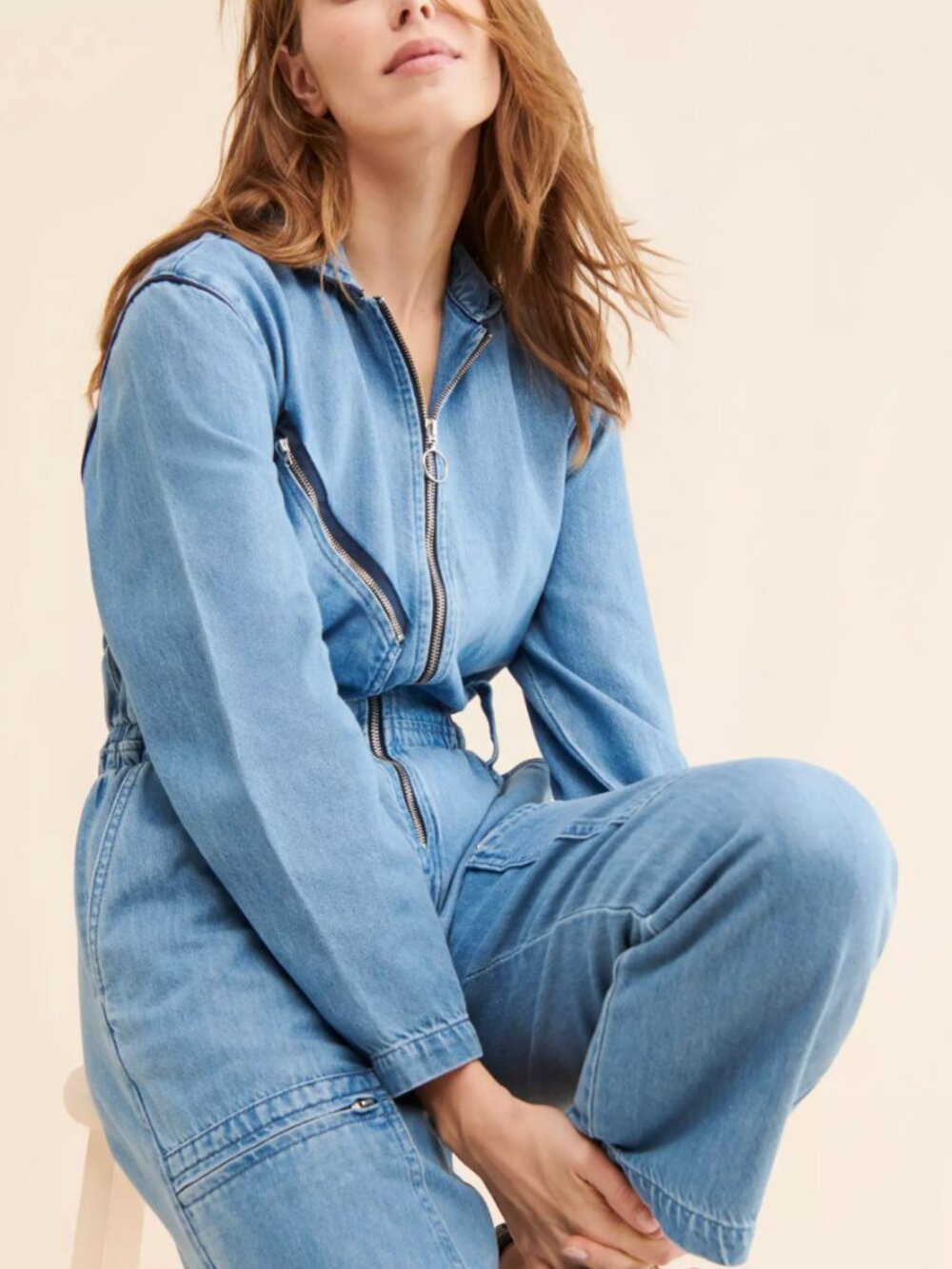 Seventy Mochi Amelia Denim Coveralls M